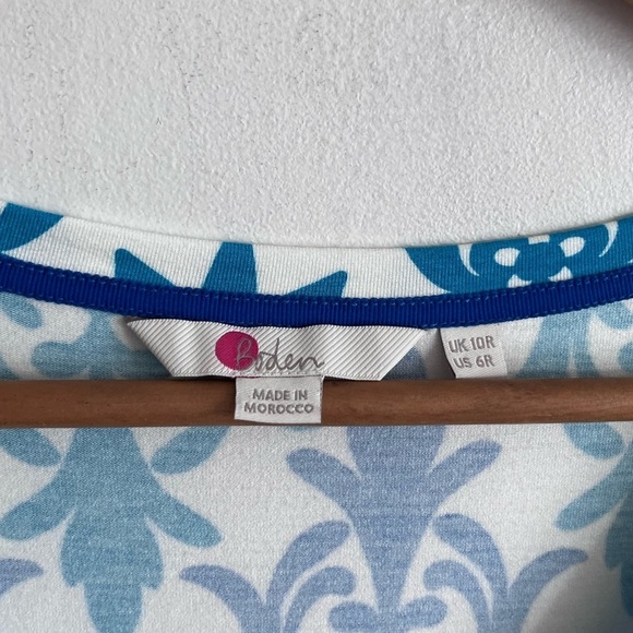 Boden Tori Jersey Tunic - Ivory, Tropical Stamp - Picture 5 of 8